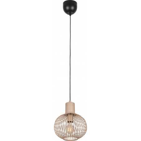 Lampa wisząca Trio Gila - Beżowa, Druciana, E27 | Kup online
