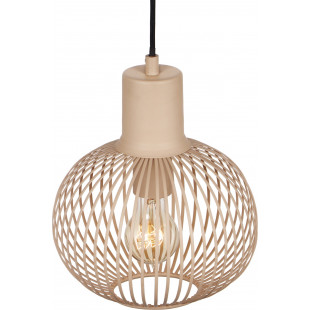 Lampa wisząca Trio Gila - Beżowa, Druciana, E27 | Kup online