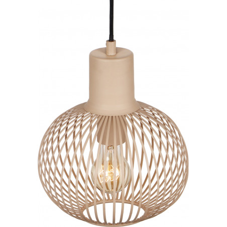Lampa wisząca Trio Gila - Beżowa, Druciana, E27 | Kup online