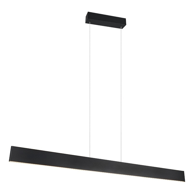 Lampa wisząca LED Galway Trio | Nowoczesna, Czarna, 150cm