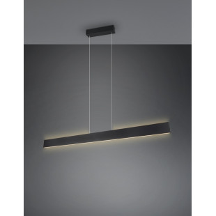 Lampa wisząca LED Galway Trio | Nowoczesna, Czarna, 150cm