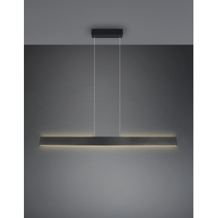 Lampa wisząca LED Galway Trio | Nowoczesna, Czarna, 150cm