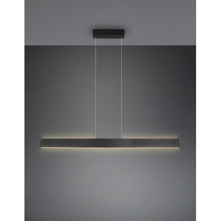 Lampa wisząca LED Galway Trio | Nowoczesna, Czarna, 150cm