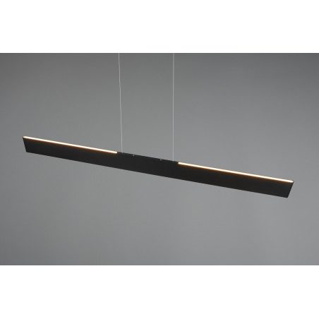 Lampa wisząca LED Galway Trio | Nowoczesna, Czarna, 150cm