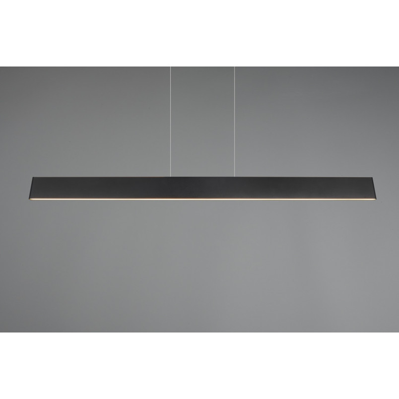 Lampa wisząca LED Galway Trio | Nowoczesna, Czarna, 150cm