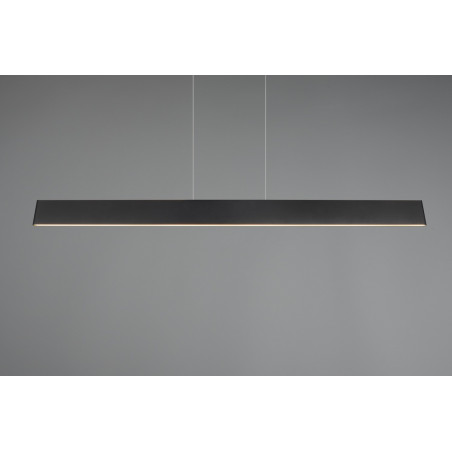 Lampa wisząca LED Galway Trio | Nowoczesna, Czarna, 150cm