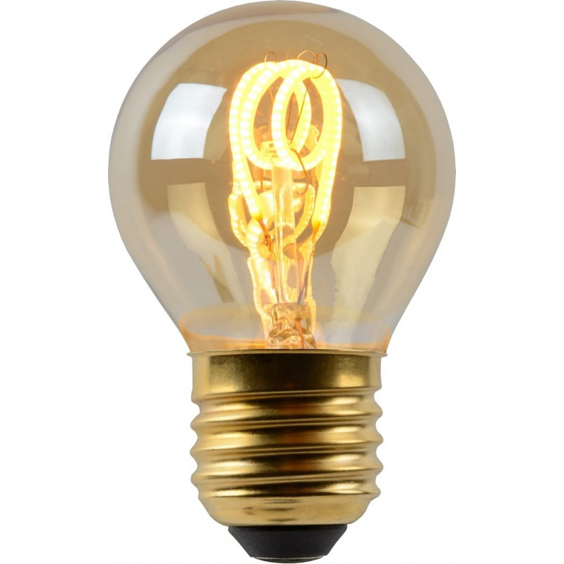 Lucide Globe 4.5 LED: Bursztynowa żarówka E27 | Stwórz wyjątkowy klimat