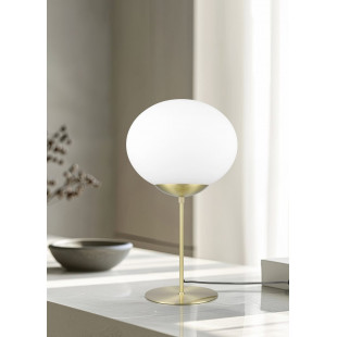 Lampa stołowa szklana kula Fomento | Trio - Elegancki design