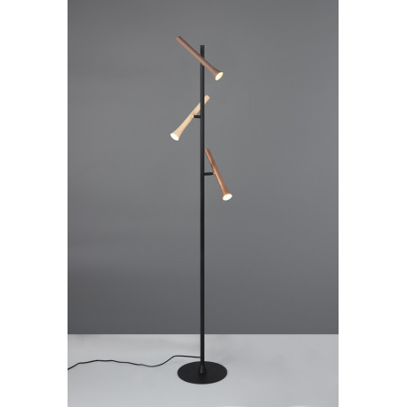 Lampa podłogowa Trio 3-punktowa LED | Ściemniacz, 150cm