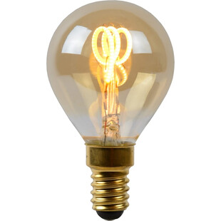 Żarówka dekoracyjna Led Globe 4,5 E14 3W 2200K Ściemnialna Bursztynowy marki marki Lucide
