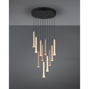 Lampa wisząca Trio LED - Kolorowa, Regulowana, 40cm