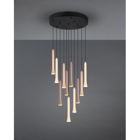 Lampa wisząca Trio LED - Kolorowa, Regulowana, 40cm
