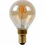 Żarówka LED Globe Lucide | Bursztynowa, Ściemnialna E14