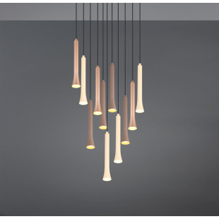 Lampa wisząca Trio LED - Kolorowa, Regulowana, 40cm