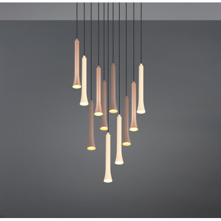 Lampa wisząca Trio LED - Kolorowa, Regulowana, 40cm