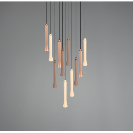 Lampa wisząca Trio LED - Kolorowa, Regulowana, 40cm