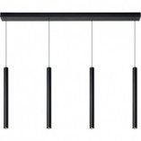 Lampa wisząca LED czarna Lucide - Lorenz IV 120cm | Sklep z lampami