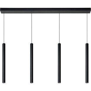 Lampa wisząca LED czarna Lucide - Lorenz IV 120cm | Sklep z lampami