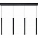 Lampa wisząca LED czarna Lucide - Lorenz IV 120cm | Sklep z lampami