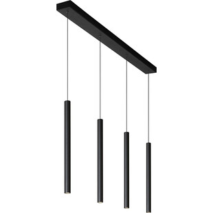 Lampa wisząca LED czarna Lucide - Lorenz IV 120cm | Sklep z lampami