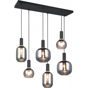 Lampa wisząca Diva VI - Trio | Chrom i szkło, 92cm