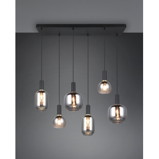 Lampa wisząca Diva VI - Trio | Chrom i szkło, 92cm