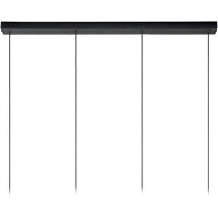 Lampa wisząca LED czarna Lucide - Lorenz IV 120cm | Sklep z lampami