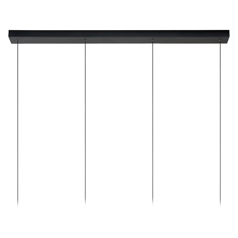 Lampa wisząca LED czarna Lucide - Lorenz IV 120cm | Sklep z lampami