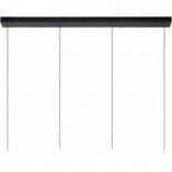 Lampa wisząca LED czarna Lucide - Lorenz IV 120cm | Sklep z lampami