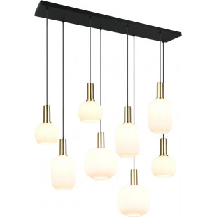 Lampa wisząca Trio Diva VIII - szkło białe, mosiądz | Kup online
