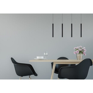 Lampa wisząca LED czarna Lucide - Lorenz IV 120cm | Sklep z lampami