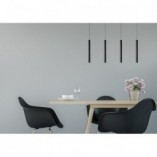 Lampa wisząca LED czarna Lucide - Lorenz IV 120cm | Sklep z lampami