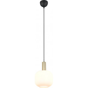 Lampa wisząca Diva biała/mosiądz Trio | Elegancki design