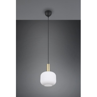 Lampa wisząca Diva biała/mosiądz Trio | Elegancki design