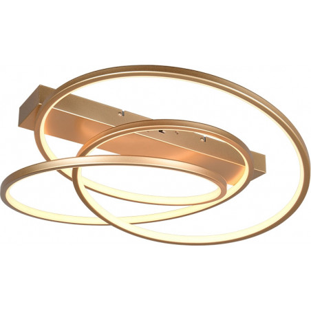 Plafon LED Darvin Trio: Nowoczesny, Złoty, Regulacja Barwy | Sklep Lamp