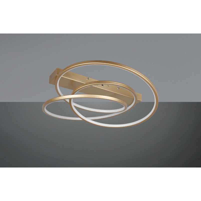 Plafon LED Darvin Trio: Nowoczesny, Złoty, Regulacja Barwy | Sklep Lamp