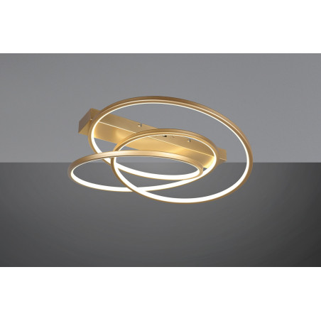 Plafon LED Darvin Trio: Nowoczesny, Złoty, Regulacja Barwy | Sklep Lamp