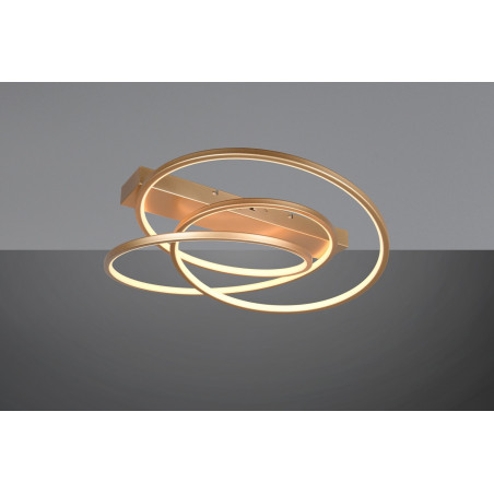 Plafon LED Darvin Trio: Nowoczesny, Złoty, Regulacja Barwy | Sklep Lamp