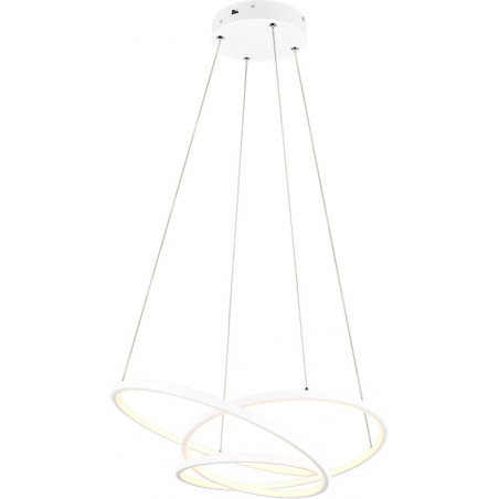 Lampa Wisząca LED Darvin Trio | Nowoczesna, Biała, Regulacja Światła