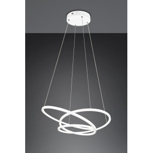 Lampa Wisząca LED Darvin Trio | Nowoczesna, Biała, Regulacja Światła