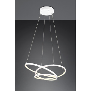 Lampa Wisząca LED Darvin Trio | Nowoczesna, Biała, Regulacja Światła