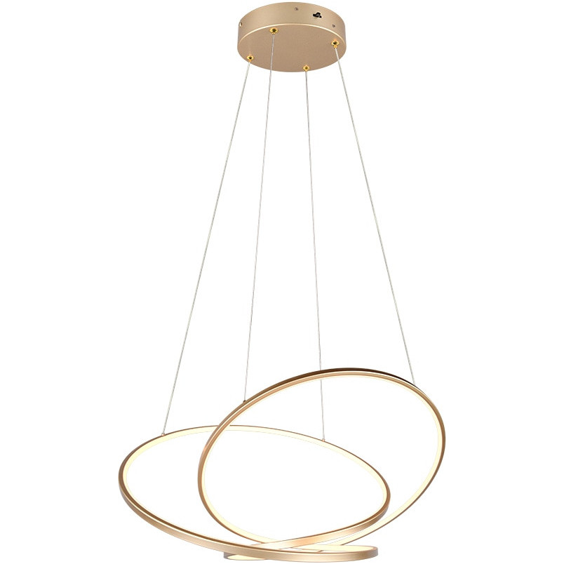 Lampa wisząca Darvin LED Trio | Złota, Nowoczesna, Regulacja Światła