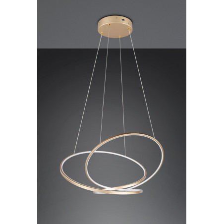 Lampa wisząca Darvin LED Trio | Złota, Nowoczesna, Regulacja Światła