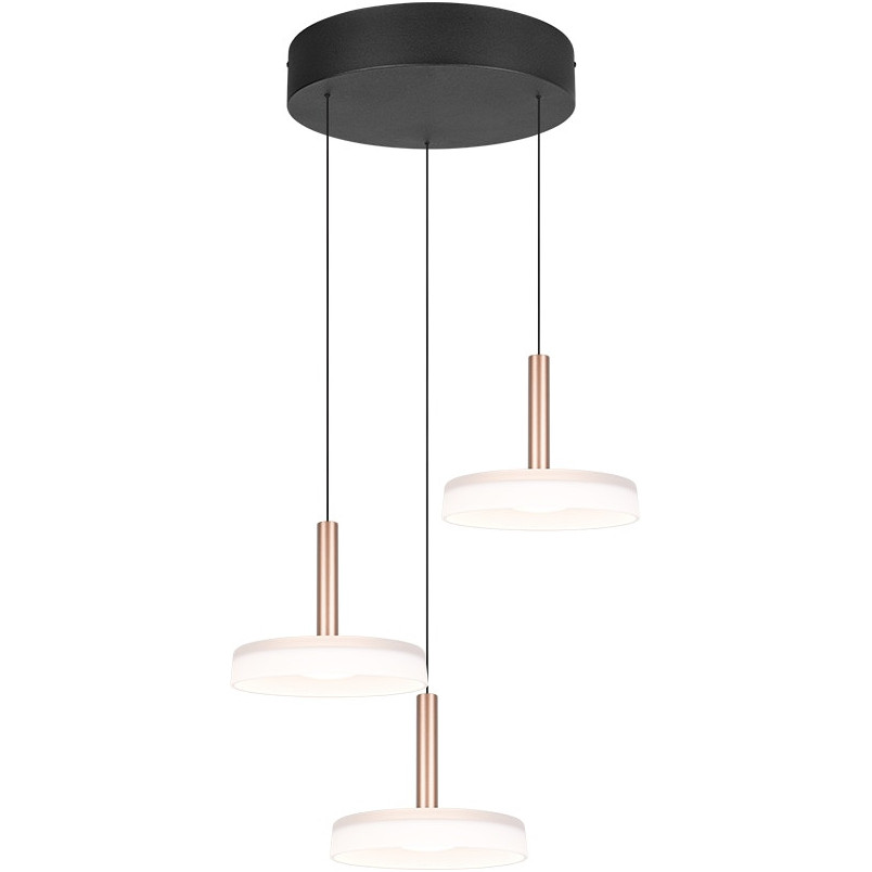 Lampa wisząca Celeste LED Trio | Nowoczesna, potrójna, biała