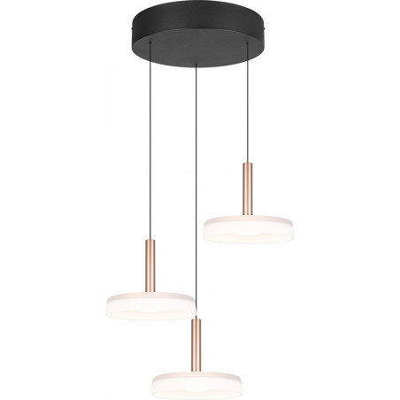Lampa wisząca Celeste LED Trio | Nowoczesna, potrójna, biała