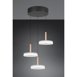Lampa wisząca Celeste LED Trio | Nowoczesna, potrójna, biała