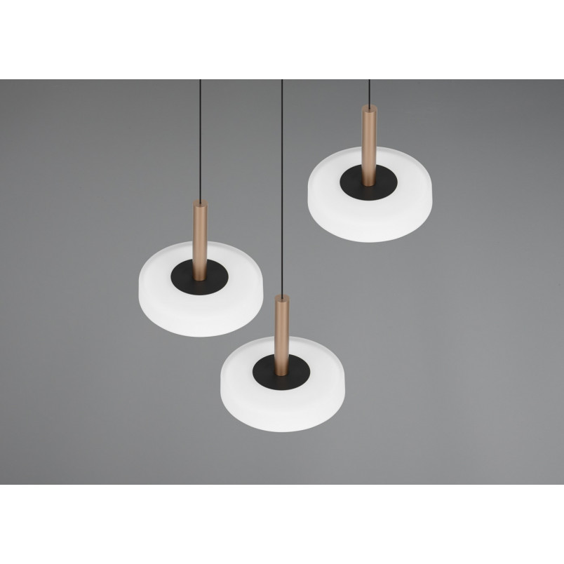 Lampa wisząca Celeste LED Trio | Nowoczesna, potrójna, biała