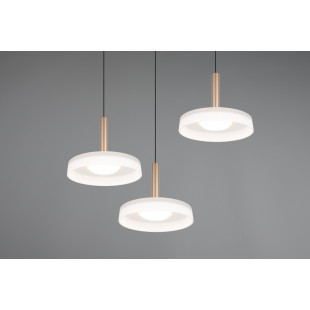 Lampa wisząca Celeste LED Trio | Nowoczesna, potrójna, biała