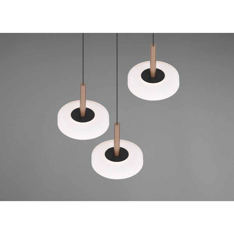 Lampa wisząca Celeste LED Trio | Nowoczesna, potrójna, biała