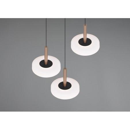 Lampa wisząca Celeste LED Trio | Nowoczesna, potrójna, biała